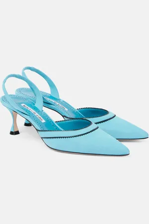 Manolo Blahnik Salones destalonados Brontiasli de ante