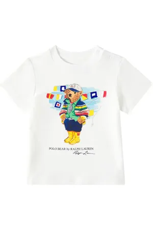 Ralph Lauren Bebé - camiseta Polo Bear de algodón
