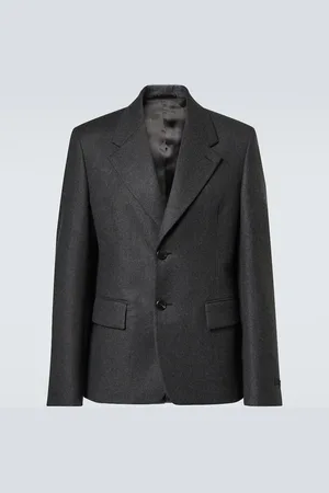 Prada Blazer de botonadura simple de lana