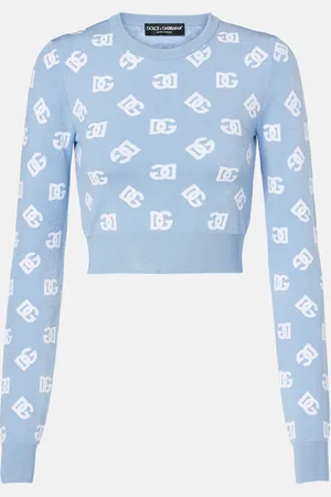 Dolce & Gabbana Jersey cropped con logo