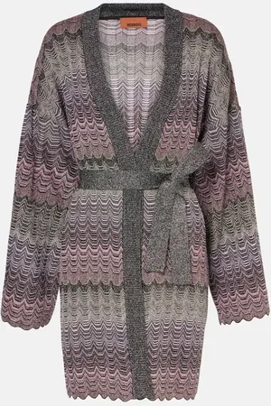 Missoni Cárdigan de punto metalizado en zigzag