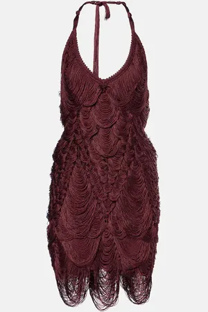 Salvatore Ferragamo Vestido corto de mezcla de seda