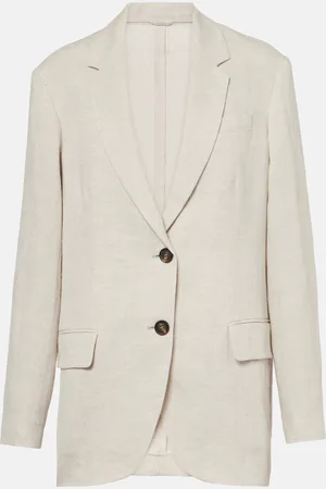 Brunello Cucinelli Blazer de mezcla de lino