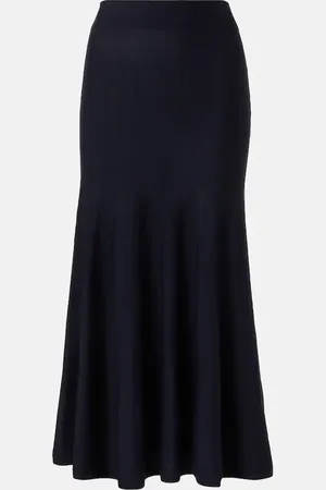 Khaite Falda midi Mayu de lana