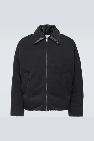 Bottega Veneta Chaqueta de plumas con piel Intrecciato