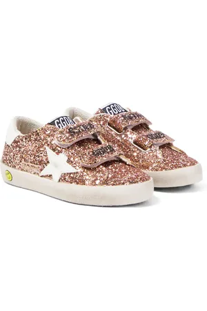 Golden Goose Zapatillas Old School de piel con glitter