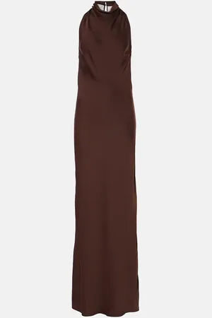 ROTATE Vestido de fiesta con abertura y encaje