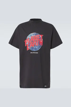 Balenciaga Camiseta oversized Planet Earth de algodón