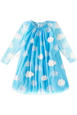 Stella McCartney Vestido de tul estampado con apliques
