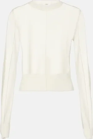 Chloé Chloé Jersey cropped de lana