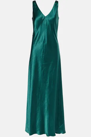 Vince Vestido lencero de satén