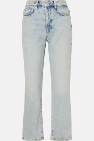 7 for all Mankind Jeans rectos de tiro alto