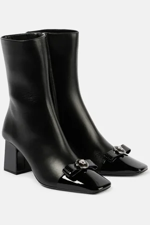 VERSACE Botines 70 de piel con Gianni Ribbon