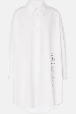Maison Margiela Vestido camisero de algodón