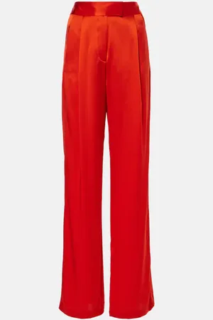 The Sei Pantalones anchos de seda de tiro alto