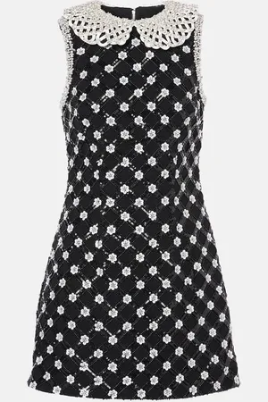 Rebecca Vallance Vestido corto Alvia con lentejuelas y cristales