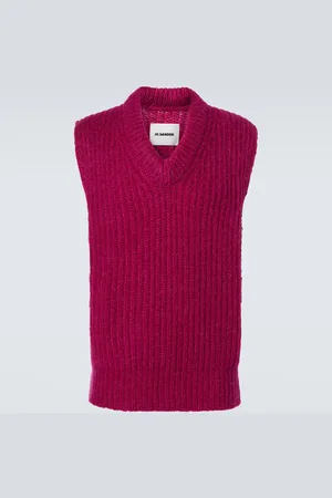 Jil Sander Chaleco de mohair y lana