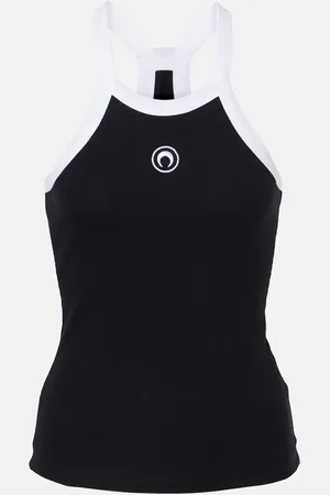Marine Serre Tank top Moon de mezcla de algodón