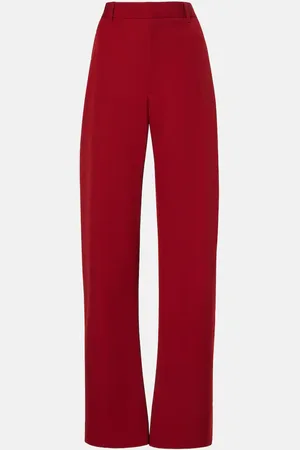 Bottega Veneta Pantalones rectos de sarga de lana