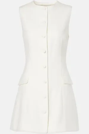FAITHFULL THE BRAND Vestido corto de sarga de lino
