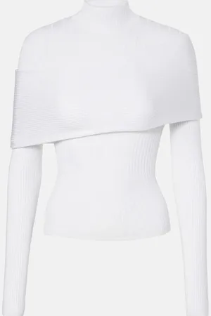 MUGLER Top acanalado