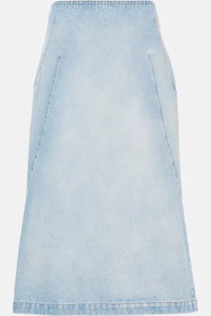 DRIES VAN NOTEN Falda midi de denim