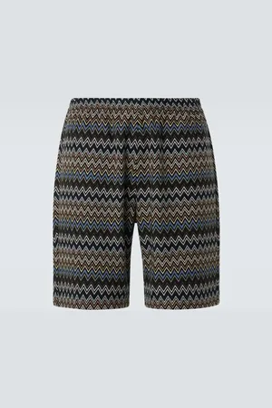 Missoni Bermudas de algodón en zigzag