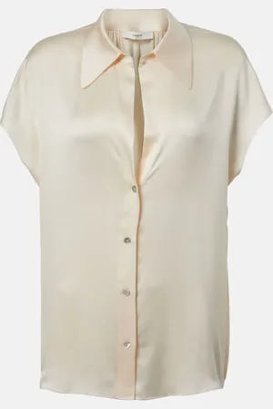 Vince Blusa de satén de seda