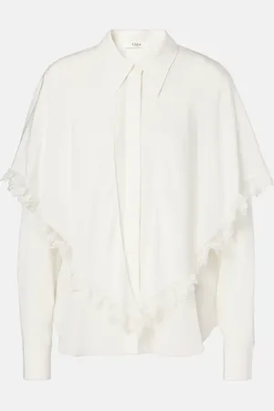 Chloé Chloé Blusa Knotted Heritage de crepé de china de seda