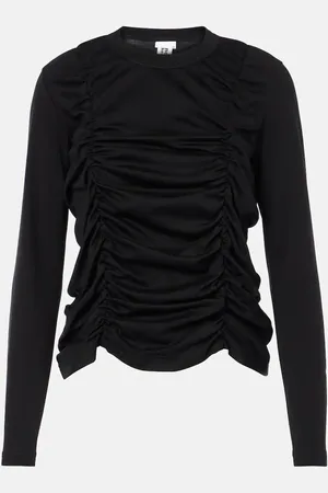 NOIR KEI NINOMIYA Top de algodón con volantes