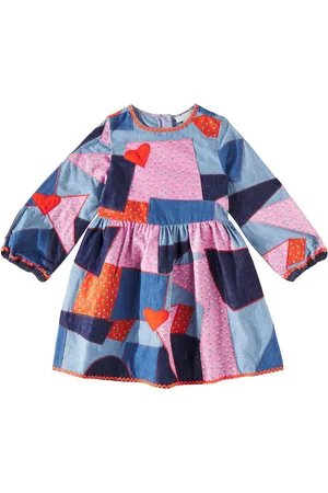 Stella McCartney Vestido de denim con patchwork