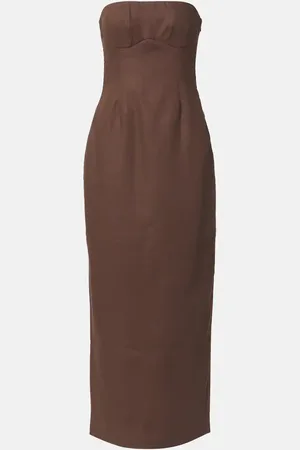 SIR Vestido bustier largo Evalita de lino