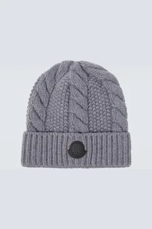 Moncler Gorro trenzado de lana y cachemir