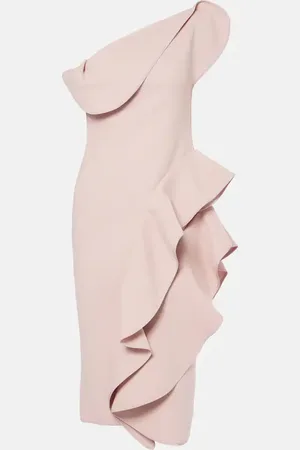 MATICEVSKI Vestido midi Rhythm con volantes