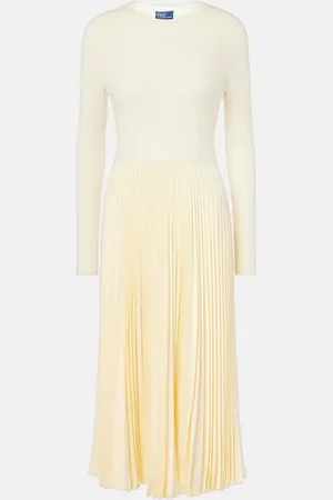 Ralph Lauren Vestido largo de mezcla de lana