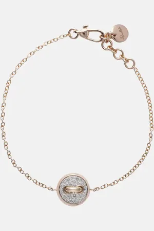 Pomellato Brazalete Pom Pom Dot de oro rosa de 18 ct con diamantes blancos y nácar