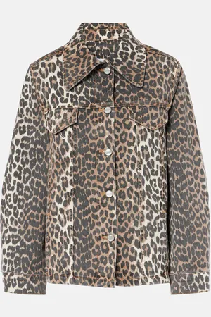 Ganni Chaqueta de denim estampada