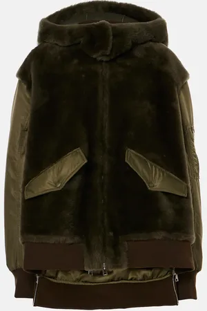 Blancha Chaqueta de borrego y nylon