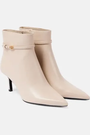 Tory Burch Botines Double T Buckle 65 de piel