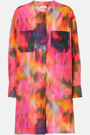 ERES Vestido camisero Galaxie de algodón y seda