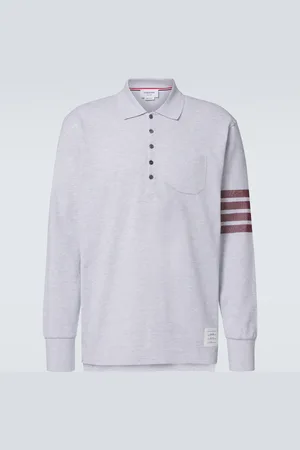Thom Browne Polo 4-Bar de algodón