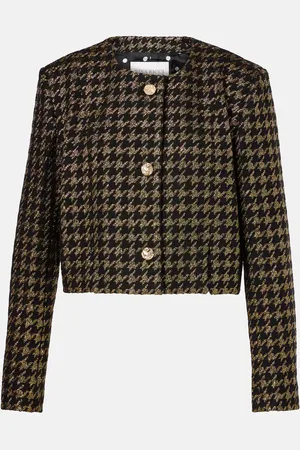Nina Ricci Chaqueta de tweed lamé con pata de gallo