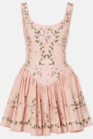 Agua by Agua Bendita Vestido corsé Pluma Wisteria de algodón