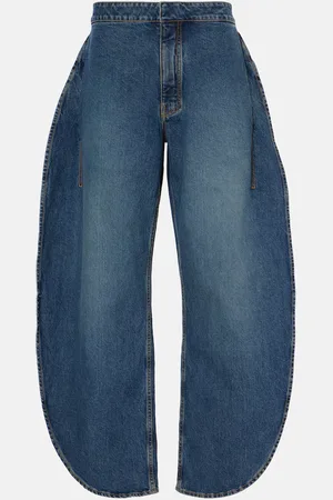 Alaïa Alaïa Jeans barrel fit Petal de tiro alto