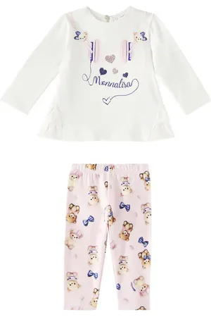 MONNALISA Bebé - set de camiseta y leggings estampados