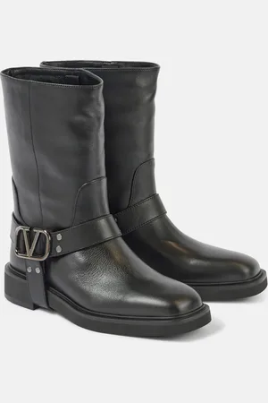 VALENTINO GARAVANI Botas biker VLogo Signature de piel