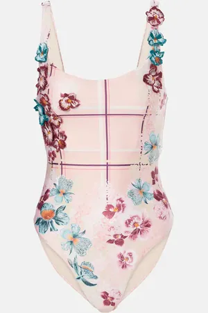 Agua by Agua Bendita Bañador Gema Prado con aplique floral