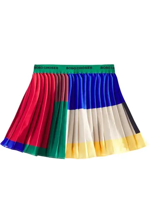 Bobo Choses Falda plisada colorblock