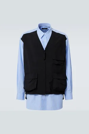 Comme des Garçons Comme des Garçons Homme Camisa de algodón con panel frontal