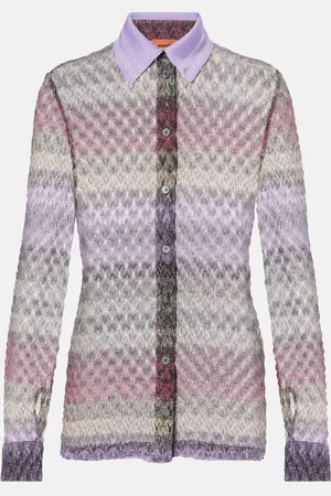 Missoni Camisa de lamé a rayas